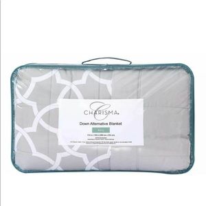 Charisma King Gray Down Blanket